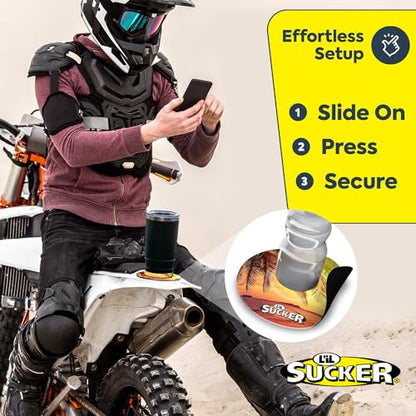 Lil Sucker Suction Cup Holder – Universal Drink Holder for Paddle Board, Kayak, ATV & Boat – Clip-On Coffee, Anti-Spill - Tropical Pack of 2 - color: Tropical