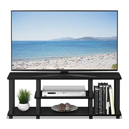Furinno ‎20 Pounds Turn-N-Tube No Tools 3D 3-Tier Entertainment TV Stand up to 50 inch TV, Square Tubes, Americano/Black - color: Americano/Black, size: 50 inch
