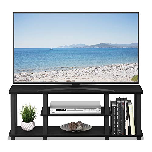 Furinno ‎20 Pounds Turn-N-Tube No Tools 3D 3-Tier Entertainment TV Stand up to 50 inch TV, Square Tubes, Americano/Black - color: Americano/Black, size: 50 inch