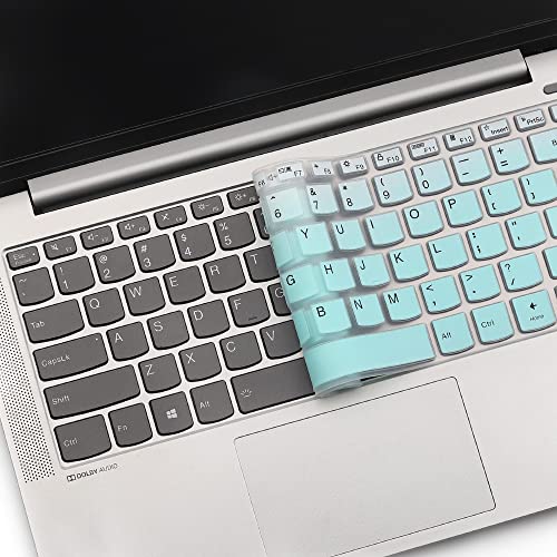 Keyboard Cover for Lenovo IdeaPad Flex 5 5i 14" 2-in-1, Ideapad 5 5i 14", Ideapad Pro 5/Pro 5i 14", Lenovo Yoga 5i 7i 14, Lenovo Slim 7 9 14", IdeaPad Slim 5 5i 7 7i 14", ThinkBook 14 14s G2 G3 - color: MintGreen