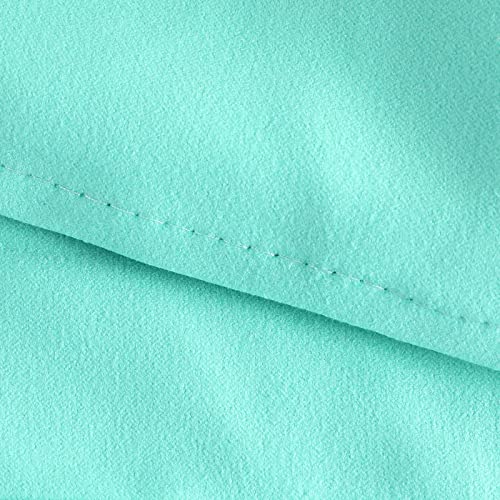VOCOOL Microfiber Beach Chair Towel Lounge Chair Cover Soft and Quick Dry | Pool Chair Cover with Side Pockets, Chaise Lounge Towels Cover, for Holidays Sunbathing Beach Hotel Garden, Green, 85" x 30" - color: Green