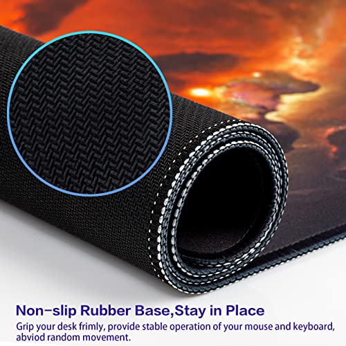 Canjoy Gaming Mouse Pad, Large Extended Mouse Pad Big Computer Mousepad for Home Office Gaming Work 31.5x15.7inch - color: Mars Cloud