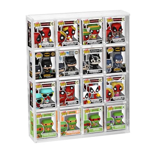 Acrylic Display Case for Funko Bitty Pop, 4-Tiered Clear Wall Mounted or Desktop Dustproof Mini Collectible Toys Figures Display Shelf Case - color: 1pcs