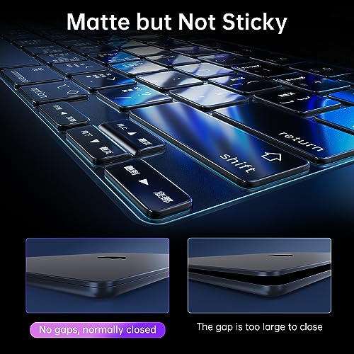 Soonjet Premium Keyboard Cover Protector, Ultra Thin Keyboard Skin for 2026 2025-2021 M5/M4/M3/M2/M1 Pro/Max MacBook Pro 14/16, M5-M2 MacBook Air 13/15, US ANSI Layout - color: Translucent Tinted