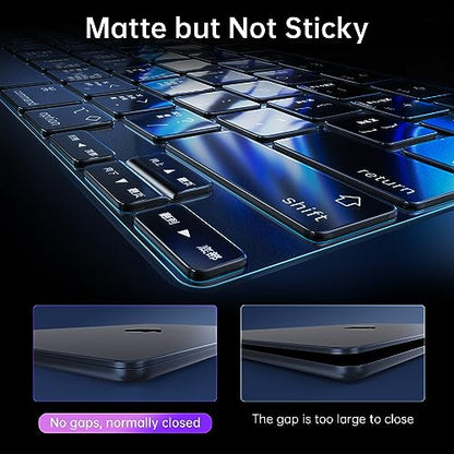Soonjet Premium Keyboard Cover Protector, Ultra Thin Keyboard Skin for 2026 2025-2021 M5/M4/M3/M2/M1 Pro/Max MacBook Pro 14/16, M5-M2 MacBook Air 13/15, US ANSI Layout - color: Translucent Tinted