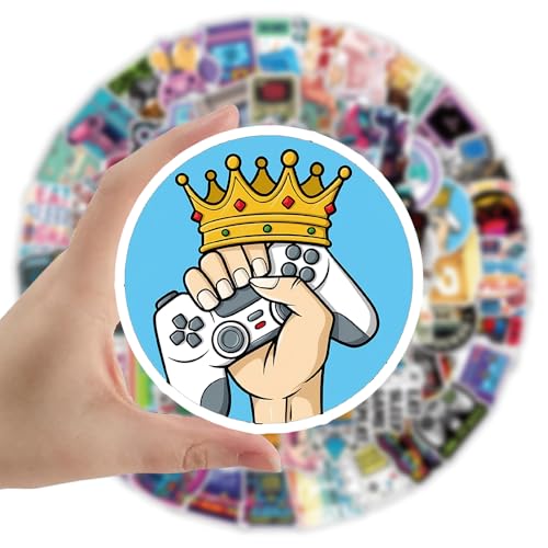 100Pcs Video Game Stickers, Multicolor Vinyl Waterproof Gaming Stickers for Boys, Teens, Men, Adults - style: Gaming Stickers