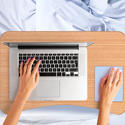 Small Mini Mouse Pad, 5x6 & 5.7x7.5 Inch, Portable, Waterproof, Non-Slip Rubber Base, Fits Wireless Laptop, Blue - color: Blue, size: 5.7x7.5 and 5x6 inches (set of 2)