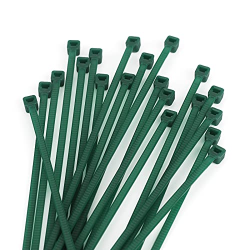 KINGLAKE GARDEN Green Zip Ties 12 Inch Plastic Wire Ties 100PCS Heavy Duty Cable Ties Nylon Cable Ties Decoration Tie Wraps Premium Plastic Wire Ties for Indoor and Outdoor - size: 12 inch