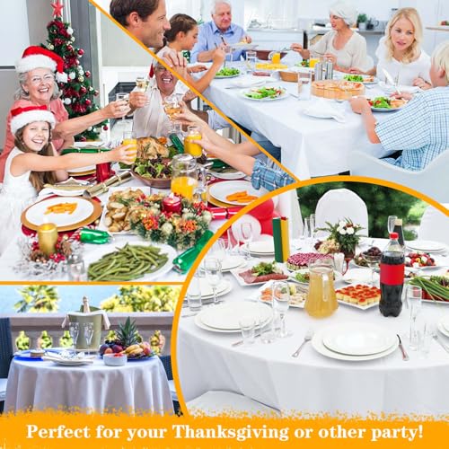 Table Pad Protector with Flannel Backing Cut to Fit Waterproof Heat Resistant Heavy-Duty Reusable Table Cloth 60" Round Vinyl Table Padding Under Tablecloth - size: 60" (Round)