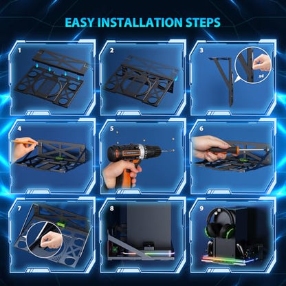 Wall Mount with Cooling Fan Charging Stand for Xbox Series X/S, Vertical Dual Controller Charger Station with 2 X 1100 mAh Rechargeable Battery for Xbox Console Accessories, 3 USB Ports, Headset Stand - size: Wall Mount+Cooling Charging Stand+Battery Pack