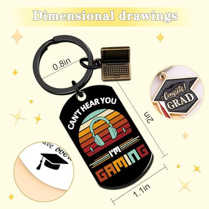 Video Game Keychain for Men Gaming Gift for Game Lovers Birthday Gifts for Boyfriend Cool Gaming Player Gifts for Teenager Husband Funny Gift for Teen Boys