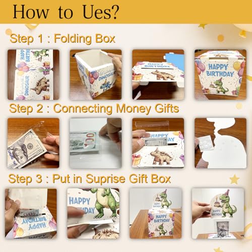 ChillHui Video Game Birthday Money Gift Boxes, Game Theme Birthday Money Pull Box for Boys Girls - color: Red Game