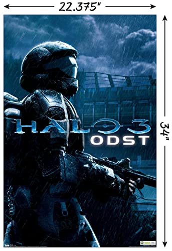 Trends International Halo: ODST - Key Art Wall Poster, 22.375" x 34", Premium Poster & Mount Bundle - color: Premium Poster & Mount Bundle, size: 34"L x 22.4"W