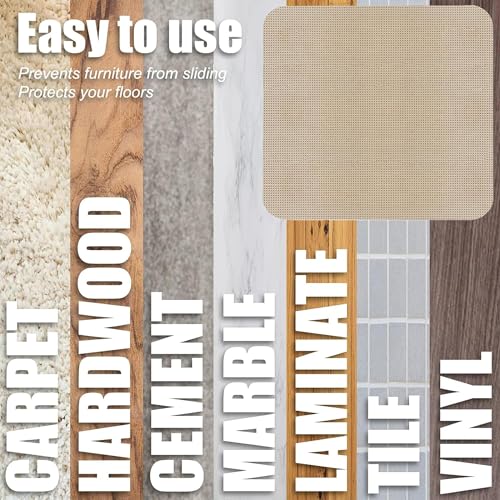 Recliner Pads for Hardwood Floors,Non Slip Recliner Grippers,Under Recliner Floor Protectors,Furniture Pads to Prevent Sliding,Non Slip Furniture Rail Pad for Recliners,Swivel Chairs,Camel - size: 1PCS-Square-Camel-30"x30"