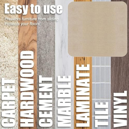 Recliner Pads for Hardwood Floors,Non Slip Recliner Grippers,Under Recliner Floor Protectors,Furniture Pads to Prevent Sliding,Non Slip Furniture Rail Pad for Recliners,Swivel Chairs,Camel - size: 1PCS-Square-Camel-30"x30"
