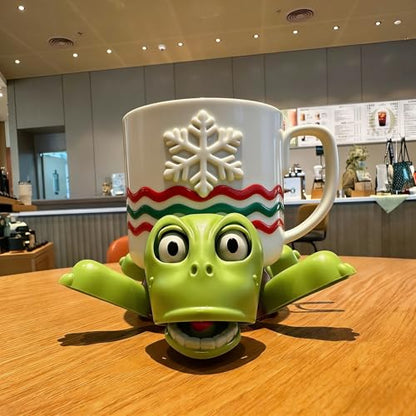 JOD® Turtle Coaster, 3D Printed Funny Tea Coasters with Interactive Expression-Funny Turtle Coaster Cup Holder Cute Drink Holder with Moving Limbs, Mom Novelty Desk Decor Women - color: 1pc-lightgreen