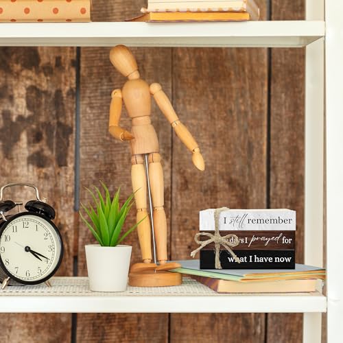 Decorative Books For Home Decor, Coffee Table Faux Wood Book Stack Decor, I Still Remember Modern Stacked Book Decor, Stacked Display Books For Shelf Mantel Nightstand Display, Three Pieces -C(07) - style: I still remember -02