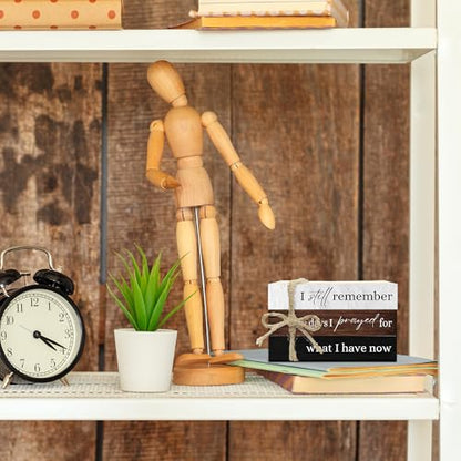 Decorative Books For Home Decor, Coffee Table Faux Wood Book Stack Decor, I Still Remember Modern Stacked Book Decor, Stacked Display Books For Shelf Mantel Nightstand Display, Three Pieces -C(07) - style: I still remember -02