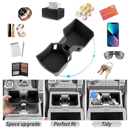 SKTU for 2025 2026 Toyota 4Runner Accessories Cup Holder for 2025 2026 Toyota 4Runner Central Control Cup Holder 4Runner 2025 2026 Accessories Durable Rubber Center Console Cup Pad - color: for 2025 2026 4Runner Cup Holder