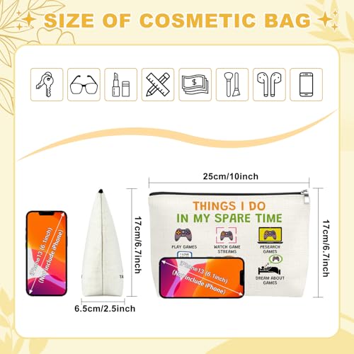 Mxrymvu Gaming Gifts for Women Makeup Bag Gamer Gifts for Game Lover Video Game Gift for Sister Friends Niece Gaming Lovers Cosmetic Bag for Birthday Graduation Christmas Zipper Travel Toiletry Pouch
