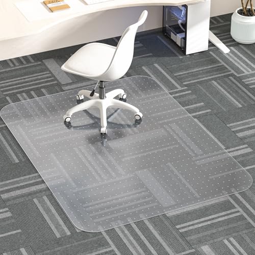 Office Chair Mat for Carpet, 36" X 48" X 0.09" Desk Chair Mat for Carpet Floors, Clear and Thick Rolling Computer Chair Mats with Non-Slip Studded for Home and Office Low Pile Carpets - size: 36" X 48" Carpet
