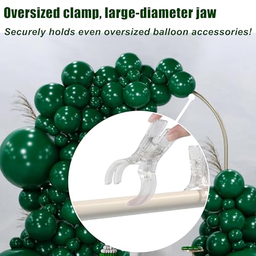 30 Pack Balloon Arch Clips – Includes 10 Large 3.5-Inch Heavy-Duty Backdrop Clips & 20 Small 2.4-Inch Clear Heavy-Duty Clips for Balloon Arch Kits Birthday Decorations Crafts and Photography Studios