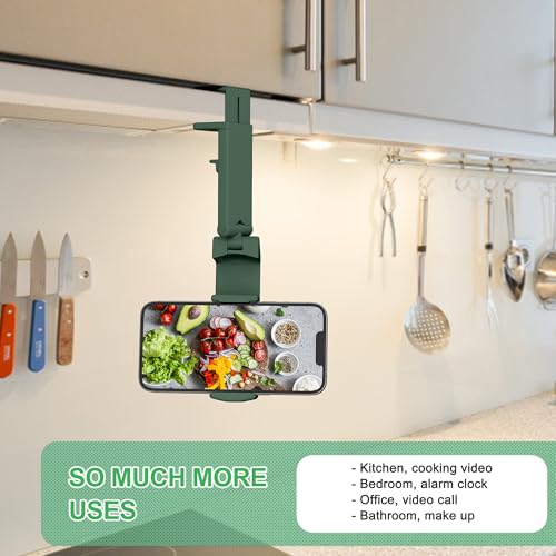 Perilogics Airplane Phone Holder Mount Universal in Flight Hands Free Viewing with Multi-Directional Dual 360 Degree Rotation (Evergreen) - color: Evergreen