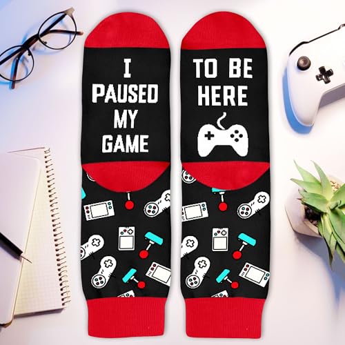 Gamers Gifts for Men, Boys - Gifts for Gamers - Gaming Socks, Stocking Stuffers for Men, Boyfriend, Son Gaming Novelty Socks - color: Gaming05