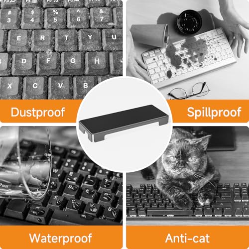 BEEGO Mechanical Computer Keyboard Cover - Black Acrylic Keyboard Cover Keyboard Dust Cover Mechanical Keyboard Cover Full Size Keyboard Protector - color: Black, size: 1 PCS