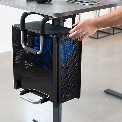 VIVO X-Large Heavy Duty Adjustable Computer CPU Tower Stand with Secure Locking, Holds up to 66 lbs, MOUNT-PC04L - size: X-Large