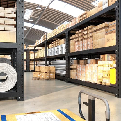 Bepatio 8250LBS Heavy Duty Garage Shelving,Storage Shelves Industrial Metal Shelving, 3-Tier Adjustable Shelves for Factory Warehouse Shop Storage Room 24" D × 60" W × 66" H, Black - size: 60"W x 24"D x 66"H, 3-Tier