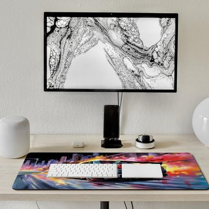 Large Mouse Pad Gaming Cool Japanese Anime R32 Tokyo Drift JDM Car Desk Mat Long Big Mousepad Extended Keyboard Computer Pad Office Desk Organizers and Accessories 35.4 x 15.7 inch - size: 40x90cm