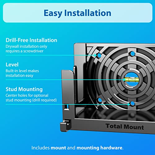 TotalMount Wall Mount for Nintendo Switch 1 (Mounts Switch 1 by TV) – Switch 1 Gray - color: Switch 1 Gray