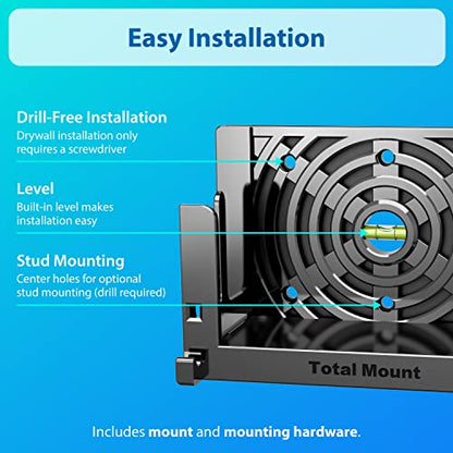 TotalMount Wall Mount for Nintendo Switch 1 (Mounts Switch 1 by TV) – Switch 1 Gray - color: Switch 1 Gray