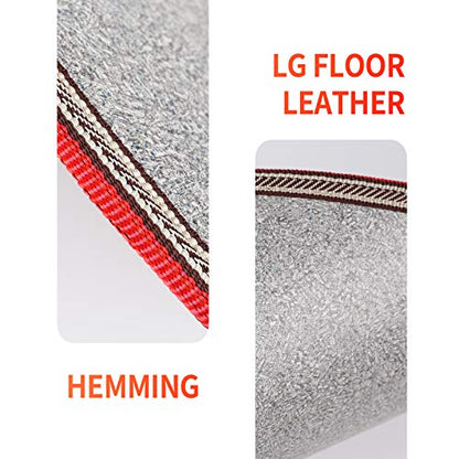 Electric Heated Floor Mats - AC 110V Foot Heater, Heated Foot Warmer Mat Under Desk for Office and Home (Gray) - color: Grey