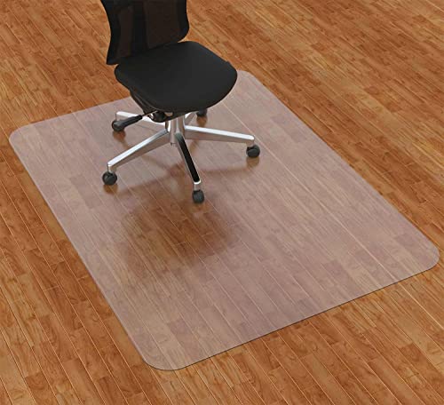 Amyracel Office Chair Mat for Hardwood Floor, 36” x 48” Clear Computer Desk Chair Mat for Hard Floors, Easy Glide Office Floor Mat for Hardwood Floor - color: Clear, size: 36" x 48" Rectangular