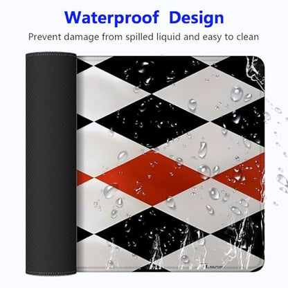 Large Gaming Mouse pad,Checkerboard High Contrast Anti Slip Rubber Base Mouse pad, Suitable for Computer, Laptop, Office Desk Accessories - color: Checkerboard High Contrast