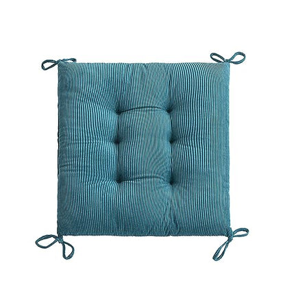 Outdoor Patio Cushion, Rocking Chair Cushion, Tufted Pads, Set of Upper and Lower with Ties Pack of 2 (2 Sets) - Back 20"×17", Seat 17"×17" (Blue) - color: Blue