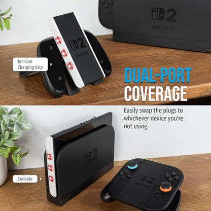 JoyCon Magnetic Dust Cover Compatible With Nintendo Switch 2 – Protective Port Covers, Dust Guard (Set of 2) (Mushroom) - color: Mushroom