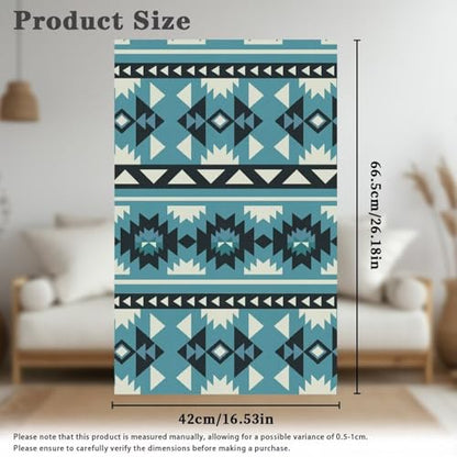 Blue Recliner Headrest Cover Brown Headrest Covers for Recliners Aztec Wrinkle Resistant Recliner Sofa Head Rest Covers Protector for Recliner Leather Sofa Couch 2 Pcs - color: Blue Aztec