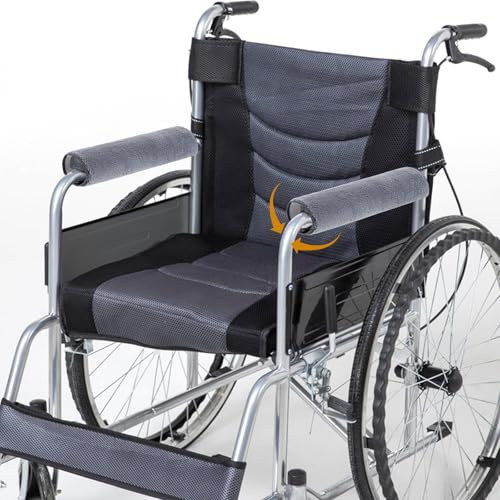 Wheelchair Armrest Pads, 2 Pcs Widened Wheelchair Armrest Covers Self Adhesive Strips Wheelchairs Accessories Adults Soft Wheel Chair Arm Rest Pads for Wheelchairs Office Chairs, Wicking