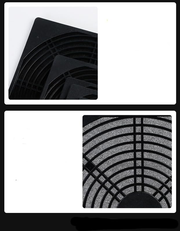 2 Pack 120mm PC Fan Dust Filter Cover Computer Mess Fans Cooling