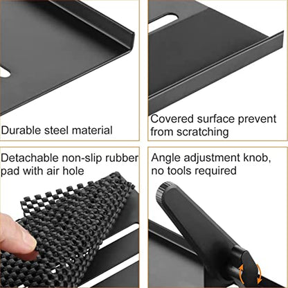 Bracwiser No Drill TV Top Shelf 24 inch Wide Monitor Top Mounting Bracket Platform Holds Speaker, AV Receiver, Media Box, Game Console and More - size: 24 inch