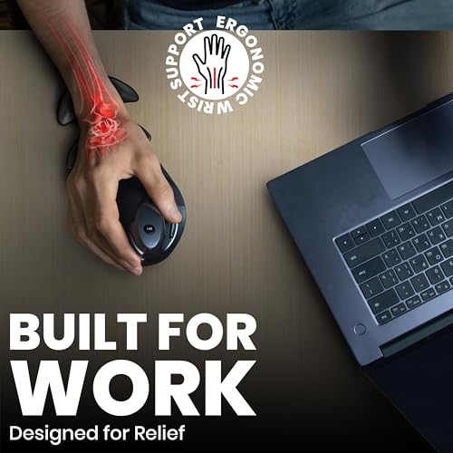 GlideX r2.0 Ergonomic Mouse Wrist Rest – Compact Sliding Wrist Pad with Low Profile Design for Desk Laptop Travel, Fits Small to Medium Hands (Black) - color: Black