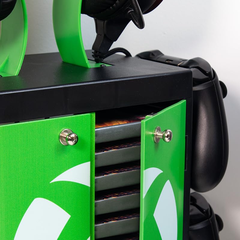 Numskull Official Xbox Series X Gaming Locker- For Holding Controls Headset Stand for All New Gen Consoles -PS5, Nintendo Switch - Official Gaming Merchandise