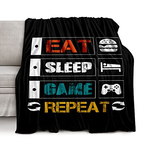 lirs Bedding Gaming Throw Blanket 80" x 60’’ Super Soft, Fleece, Gamer Gift for Couch Sofa for for Kids Boys Teens Video Game (MT-A08, 80’’x60) - color: Mt-a08, size: 80’’x60"