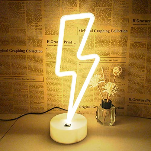 Neon Sign - Cute Room Decor, USB/Battery Powered LED Lights for Bedroom, Gift for Teen Girls with Holder (Warm White) - color: Warm White