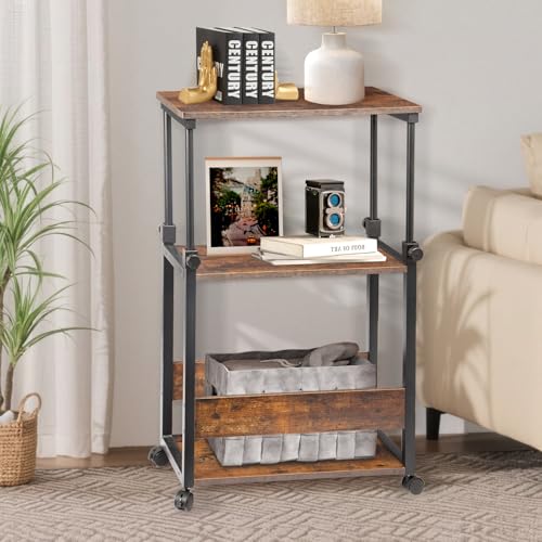 TooCust Height Adjustable Computer Tower Stand, Computer & Machine Carts, PC Tower Stand, Printer Stands with Wheels, 24" W x 12" D x 23"-38" H, Holds Up to 132 lbs (Fits Tower Lower Than 19") - style: Height Adjustable Computer Tower Stand