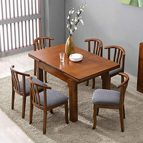 Genina Seat Covers for Dining Room Chair Seat Slipcovers Kitchen Chair Covers (Dark Gray, 4 Pcs) - color: Dark Gray, size: 4 PCS