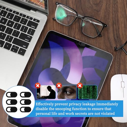 50 Pcs Webcam Cover Slide, 0.023 Inch Ultra-Thin Universal Laptop Camera Cover Slide for Laptop, Computer, Phone Protect Your Privacy and Security